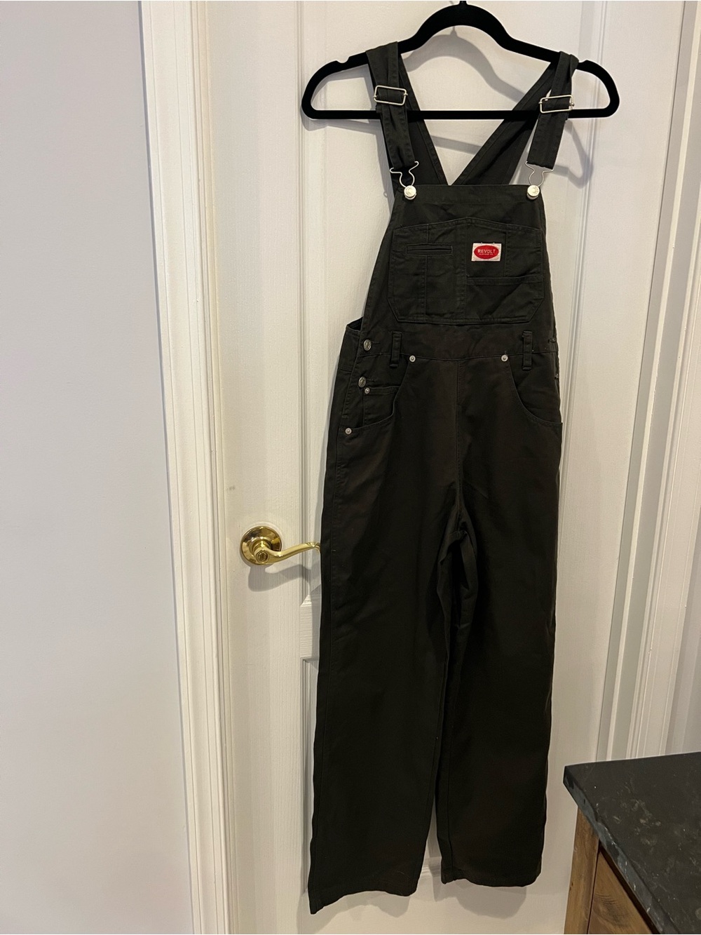 Dickies Hunter Green Women's Relaxed-Fit Bib Overalls